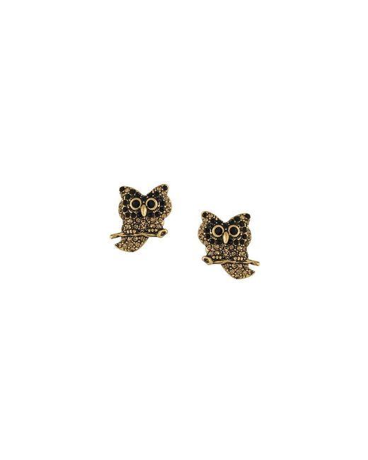 Marc Jacobs embellished owl earrings