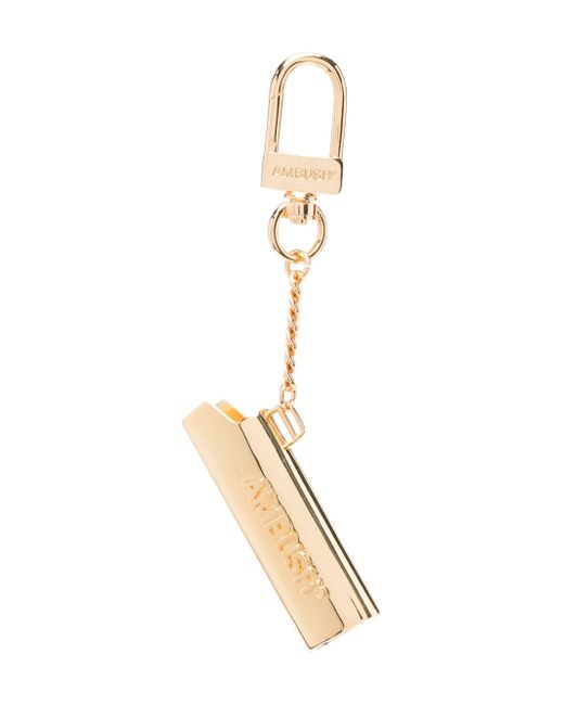Ambush debossed-logo lighter case key chain