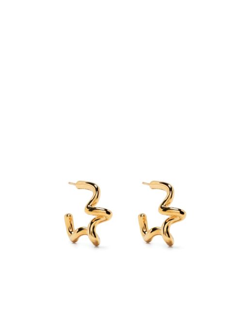 Missoma small Squiggle curved earrings