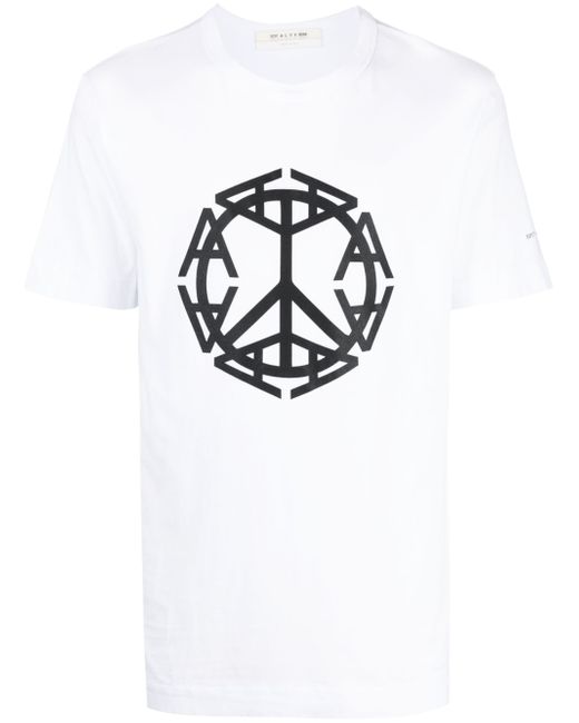1017 Alyx 9Sm Peace Sign logo-print T-shirt
