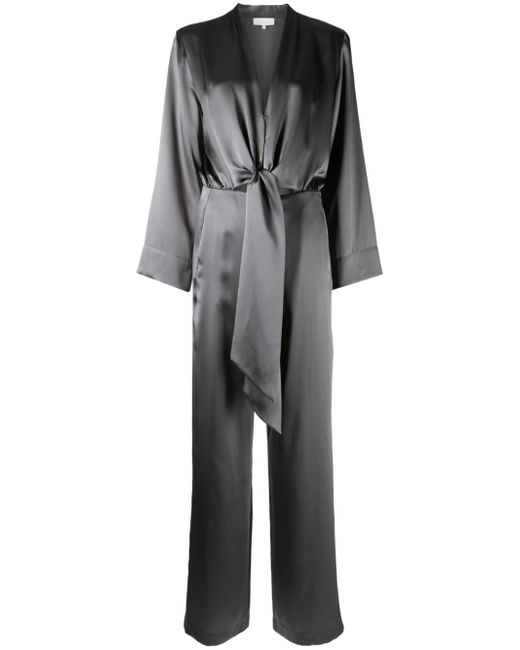 Michelle Mason tie-front kimono jumpsuit