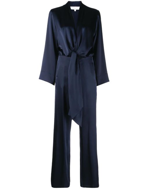Michelle Mason tie-front kimono jumpsuit