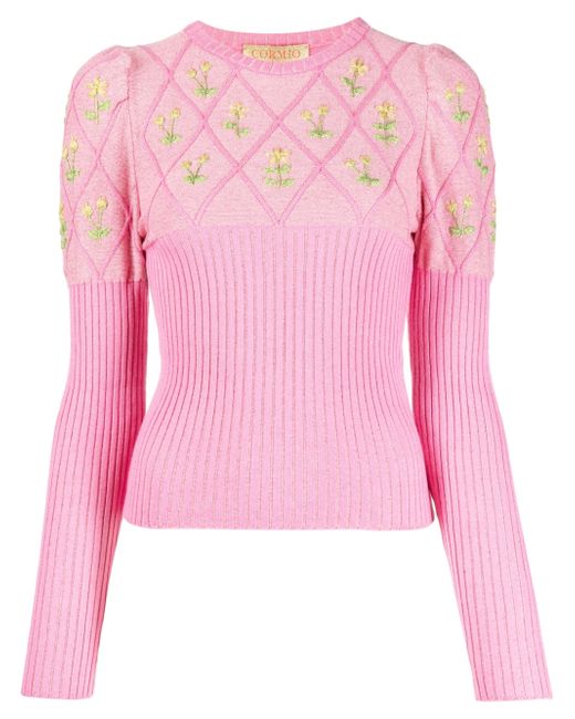 Cormio long-sleeve knitted top