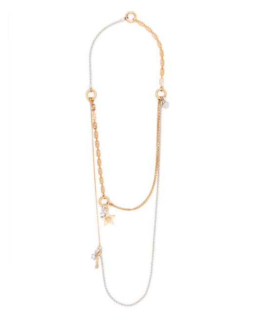 Versace Greca double-stranded necklace