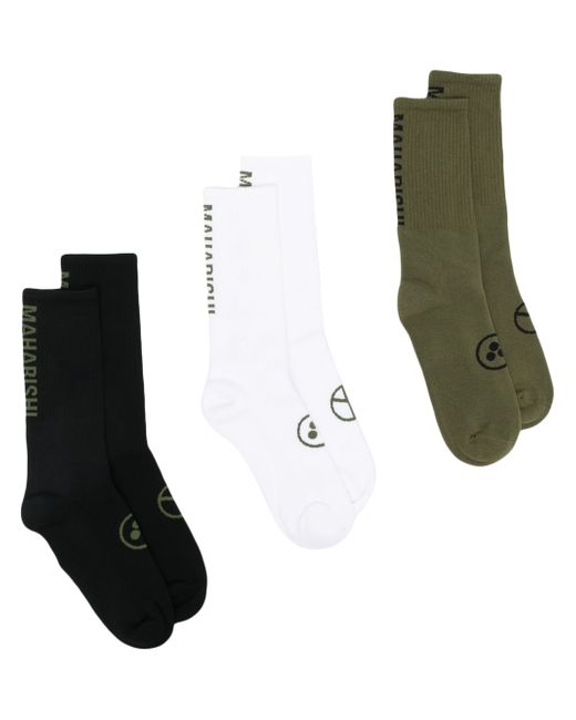 Maharishi Peace set of three socks