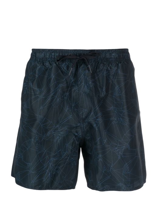 Armani Exchange graphic-print swim shorts