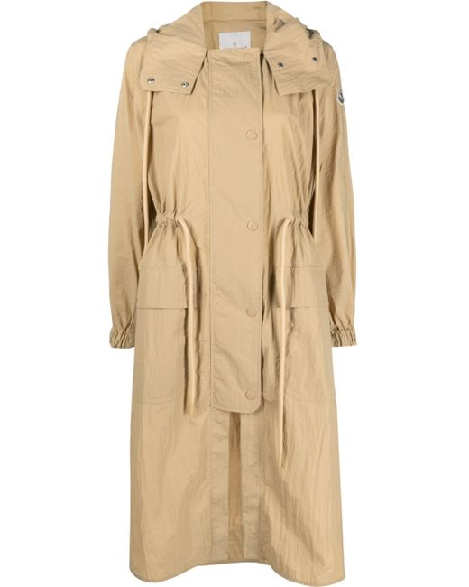 Moncler drawstring-waist hooded coat
