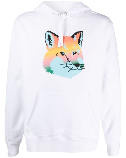 Maison Kitsuné fox-print cotton hoodie
