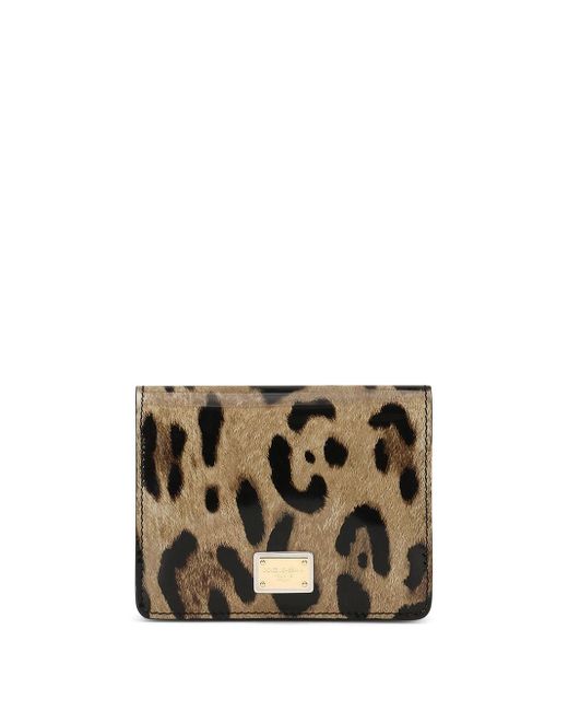 Dolce & Gabbana all-over leopard-print wallet
