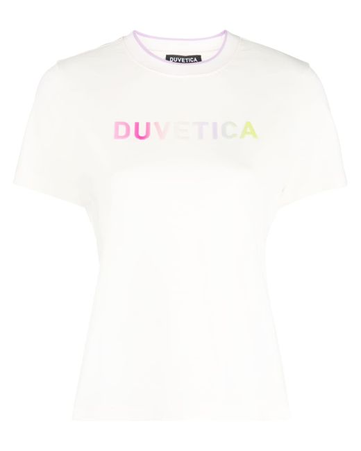 Duvetica logo-print cotton T-shirt