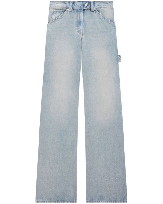 Courrèges light-wash wide-leg jeans