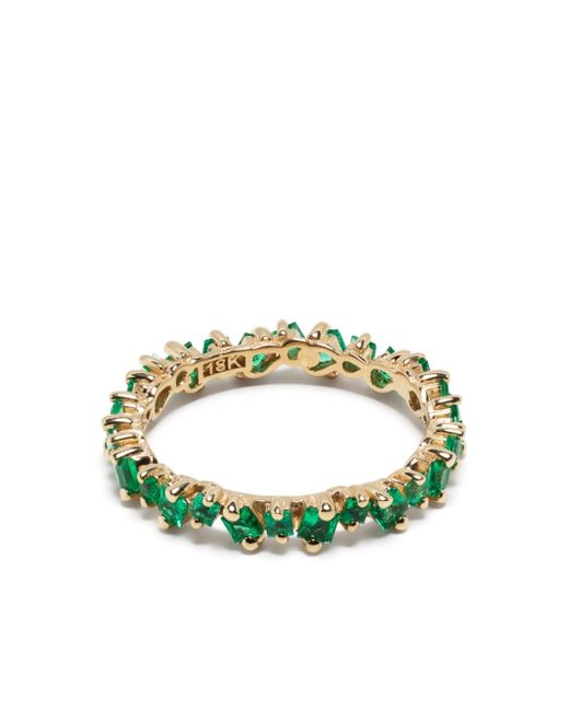 Suzanne Kalan 18kt yellow gold emerald ring