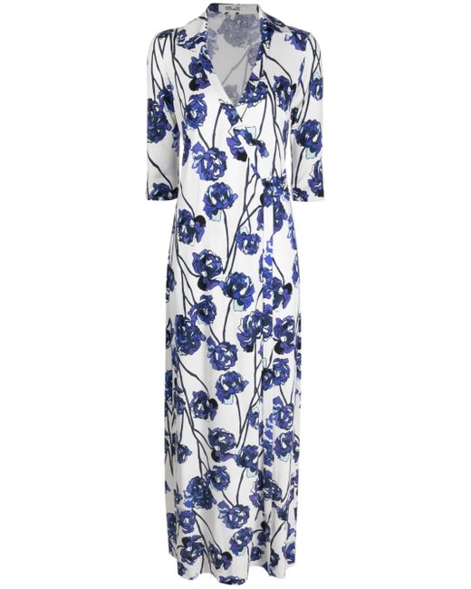 Diane von Furstenberg floral-print silk dress