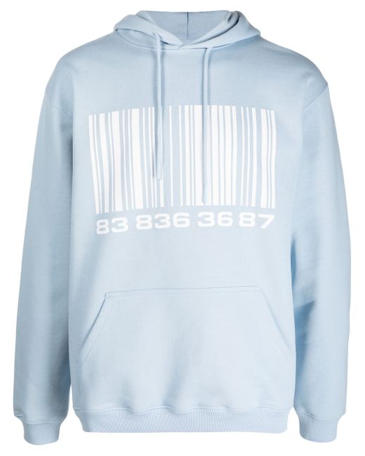 Vtmnts Big Barcode cotton-blend hoodie