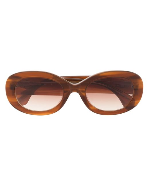 Vivienne Westwood logo-stamp round-frame sunglasses