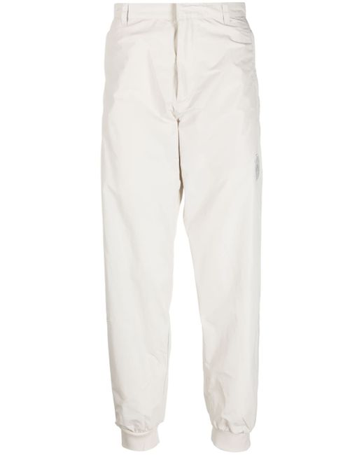 Adidas logo-patch tapered trousers