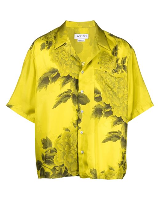 Act N°1 floral-print silk shirt