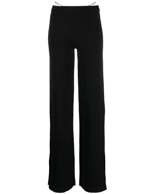 Gcds crystal-thong flared trousers