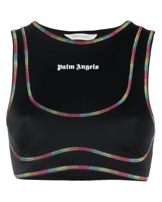 Palm Angels Rainbow Miami sports bra