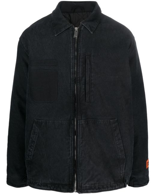 Heron Preston zip-up long-sleeve shirt jacket