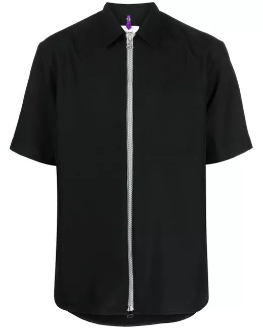 Oamc Ian short-sleeve virgin-wool shirt