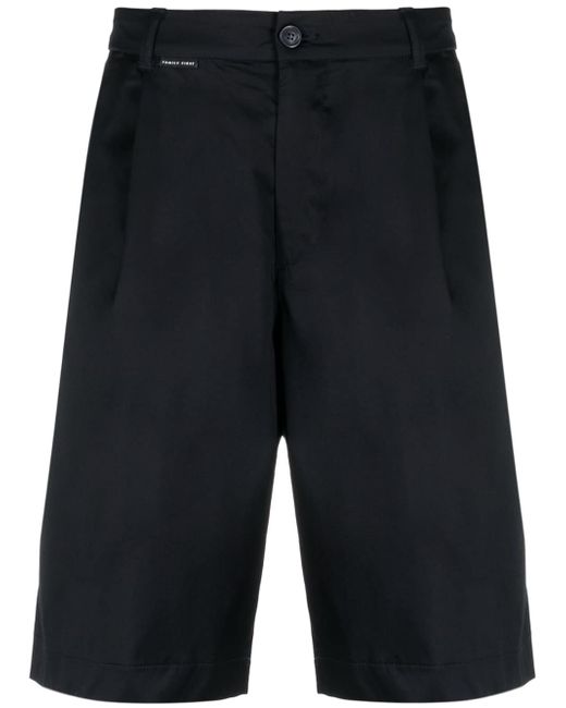 Family First pleat-detail chino shorts