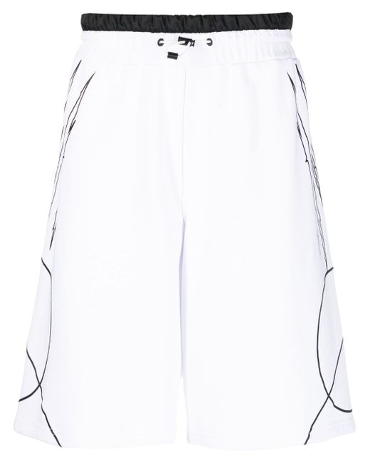 Plein Sport Scratch elasticated waist shorts