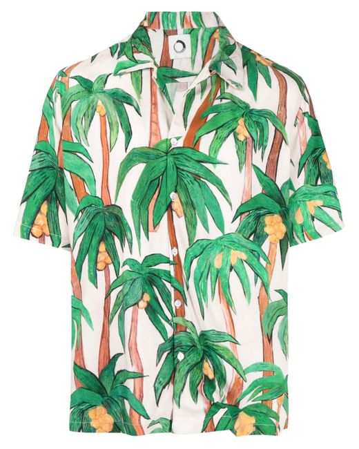Endless Joy palm tree-print shirt
