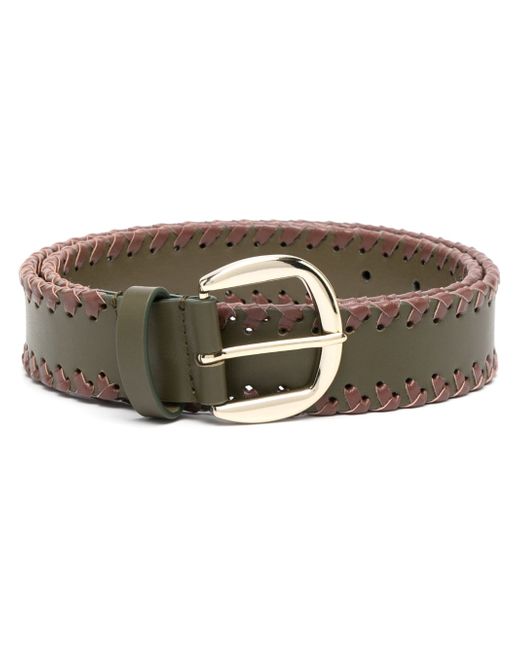 Claudie Pierlot contrast-stitching leather belt