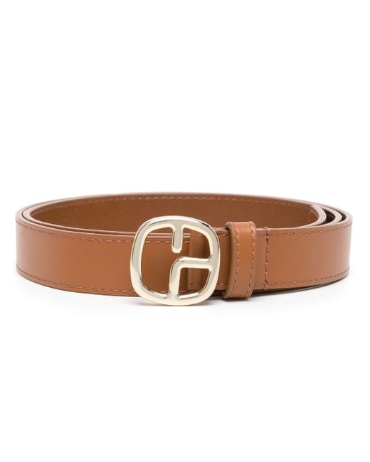Claudie Pierlot logo-buckle leather belt