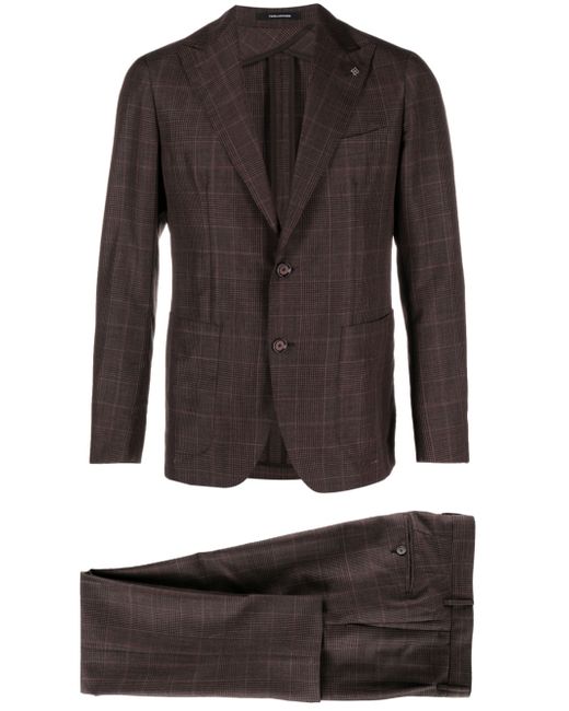 Tagliatore check-pattern single-breasted suit