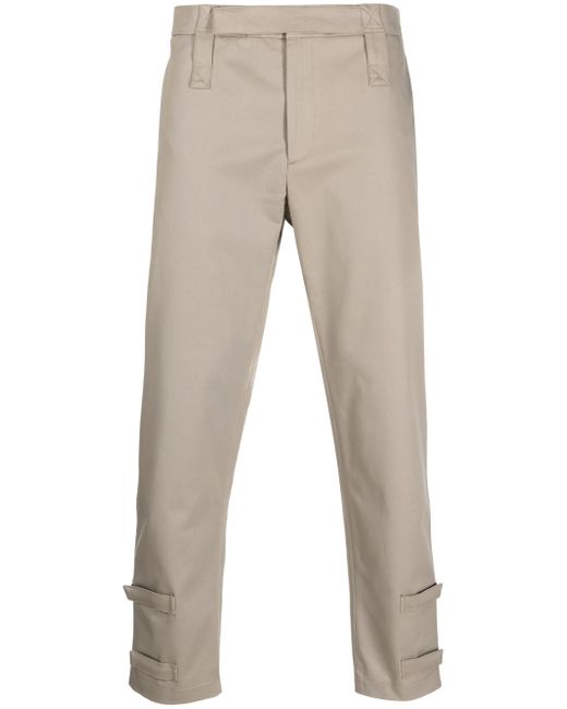 Les Hommes straight-leg cotton trousers
