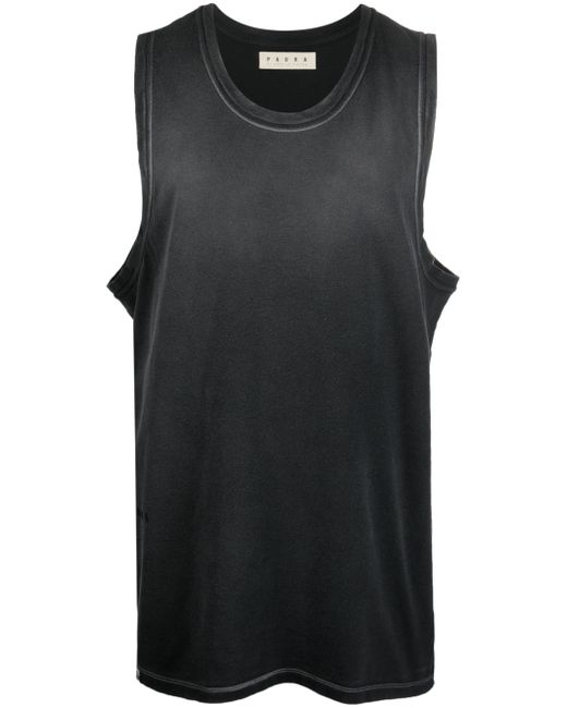 Paura washed-effect cotton tank top