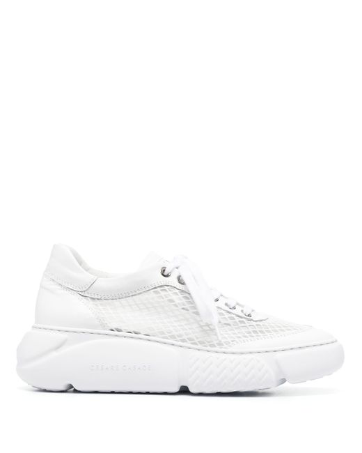 Casadei mesh-detail lace-up sneakers
