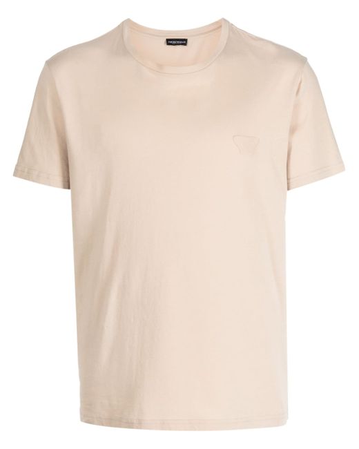 Emporio Armani logo-patch cotton T-shirt