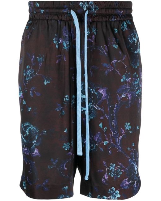 Ih Nom Uh Nit floral-print running shorts