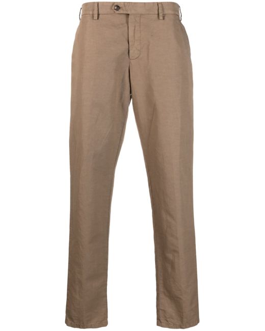 Lardini straight-leg linen trousers