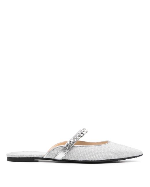 Michael Kors pointed-toe crystal-embellished mules