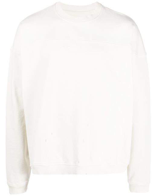 Guess USA embossed-logo cotton sweatshirt