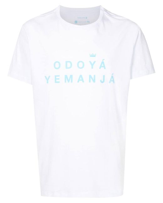Osklen slogan-print short-sleeve T-shirt