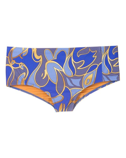 Lygia & Nanny abstract-print slip-on swim trunks