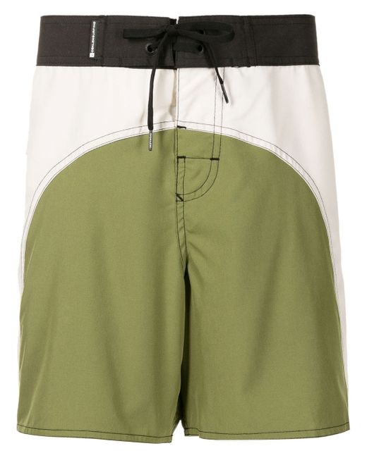 Osklen colour-block panelled surf shorts