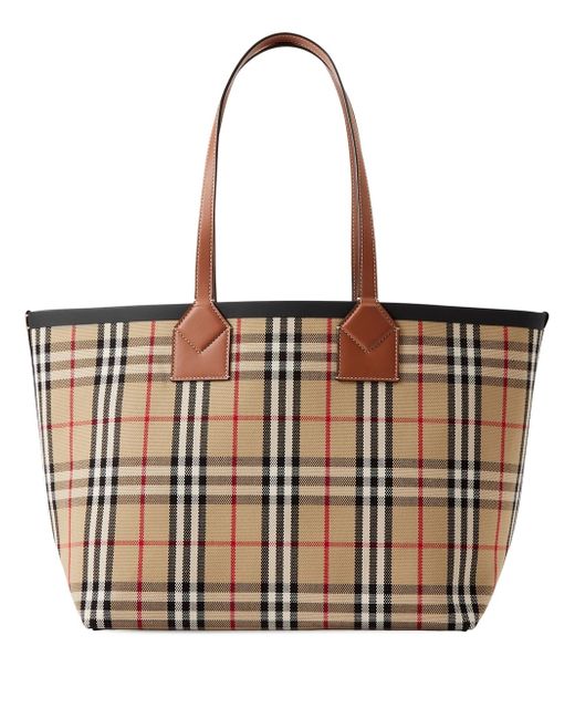 Burberry medium London check-pattern tote bag