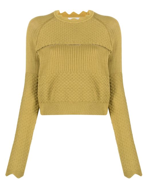 Victoria Beckham panelled knitted jumper