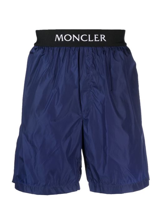 Moncler logo-waistband swim shorts