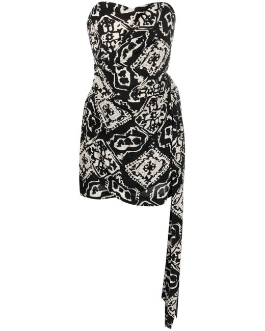 Rodebjer geometric-print wrap dress
