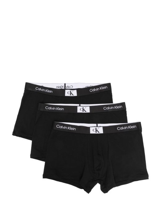 Calvin Klein logo-waistband boxers set