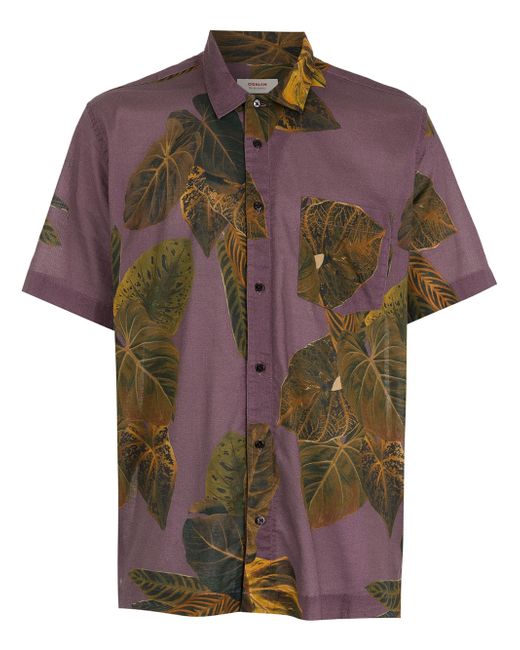 Osklen leaf-print shortsleeved shirt