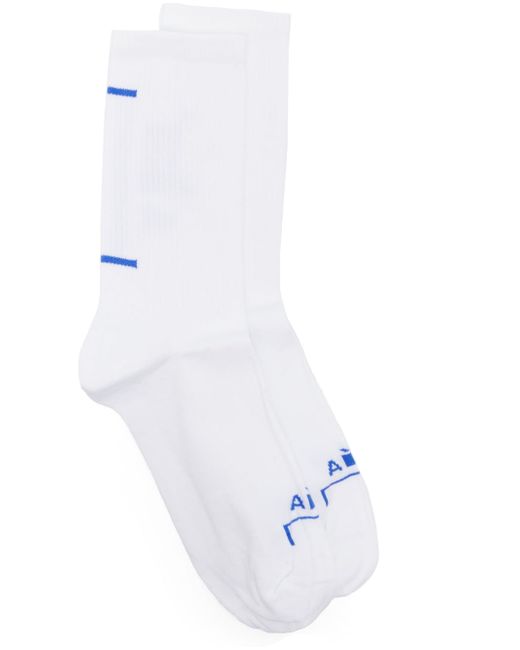 A-Cold-Wall intarsia-knit logo cotton socks