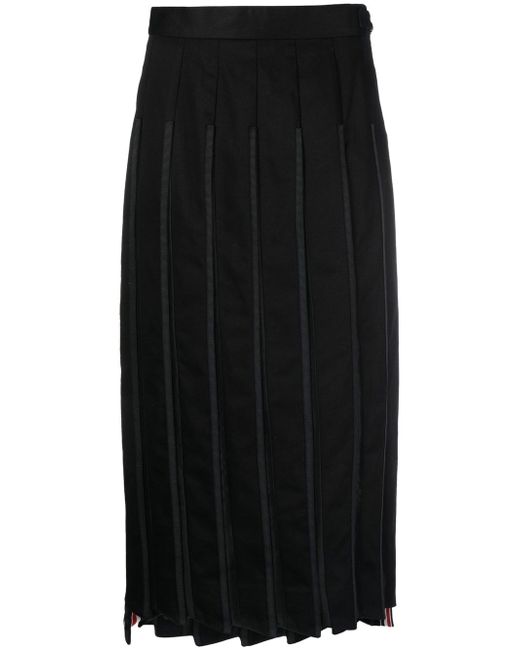 Thom Browne pleated midi skirt